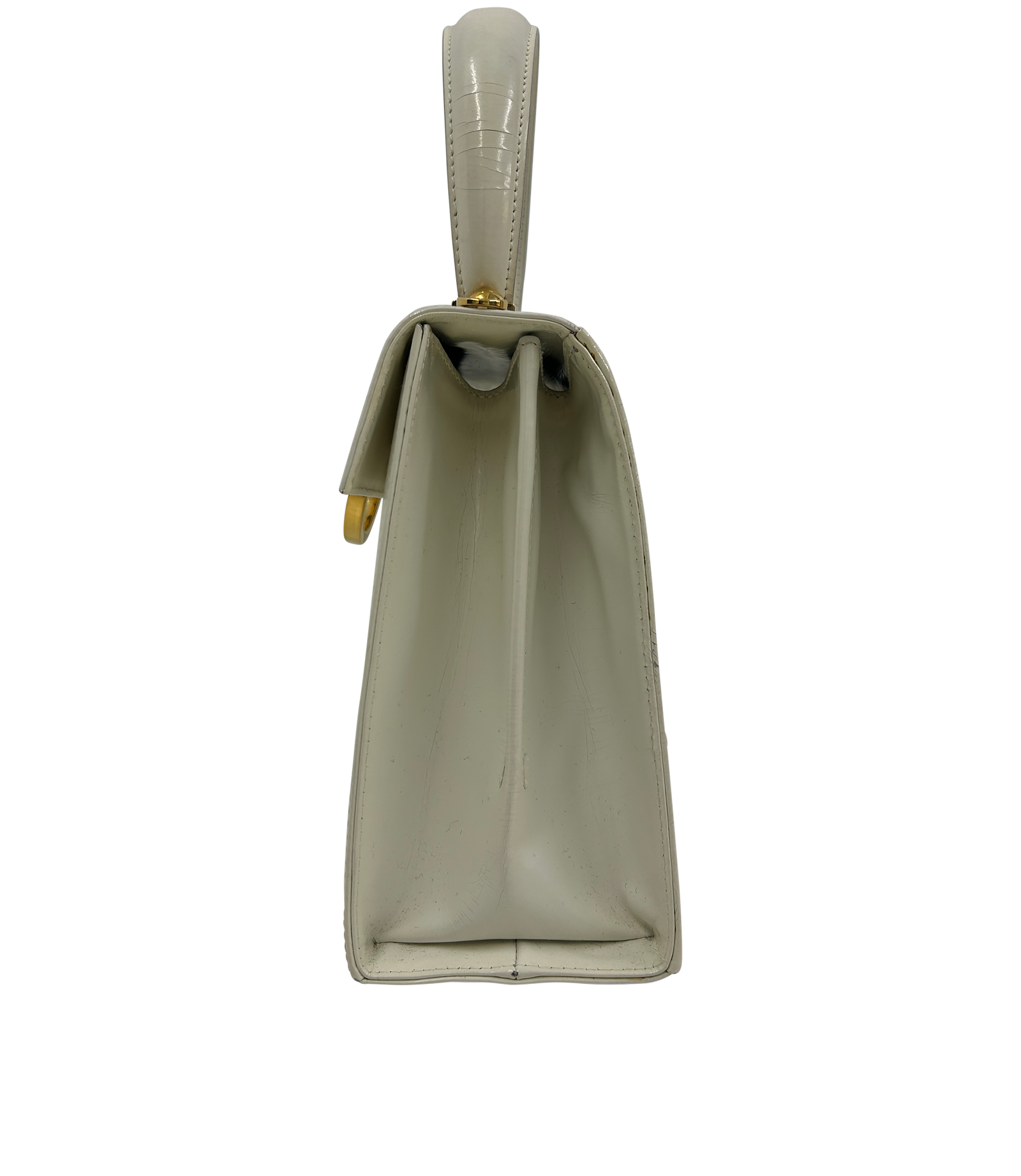 Gancini, 290&euro;, Bolso, Blanco, Animal - Piel, Vista inferior